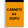 Carnet autocopiant A4 duplicata