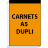 Carnets autocopiants A5 duplicata