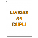 Liasses autocopiantes A4 Duplicata (2 feuillets)