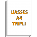 Liasses autocopiantes A4 Triplicata (3 feuillets)