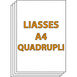 Liasses autocopiantes A4 Quadruplicata (4 feuillets)