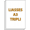 Liasses autocopiantes A3 Triplicata (3 feuillets)