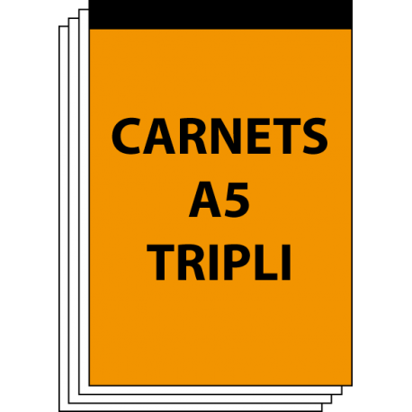 Carnets autocopiants A5 tripli
