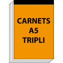 Carnets autocopiants A5 Triplicata 50 (3 feuillets)