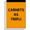 Carnets autocopiants A5 tripli