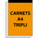 Carnets autocopiants A4 Triplicata 50 (3 feuillets)