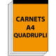 Carnets A4 Quadruplicata