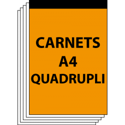 Carnets autocopiants A4 Quadrupli 50