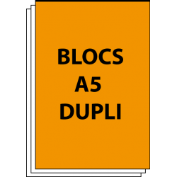 Bloc autocopiant A5 Duplicata 50