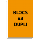 Bloc autocopiant A4 Duplicata 50