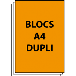 Blocs autocopiants A4 Duplicata 50 (2 feuillets)