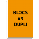 Blocs autocopiants A3 Duplicata 50