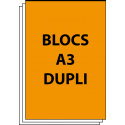 Blocs autocopiants A3 Duplicata 50 (2 feuillets)