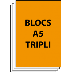 Blocs autocopiants A5 Triplicata 50 (3 feuillets)