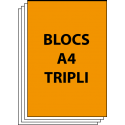 Blocs autocopiants A4 Triplicata 50 (3 feuillets)