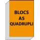 Blocs A5 Quadruplicata 50
